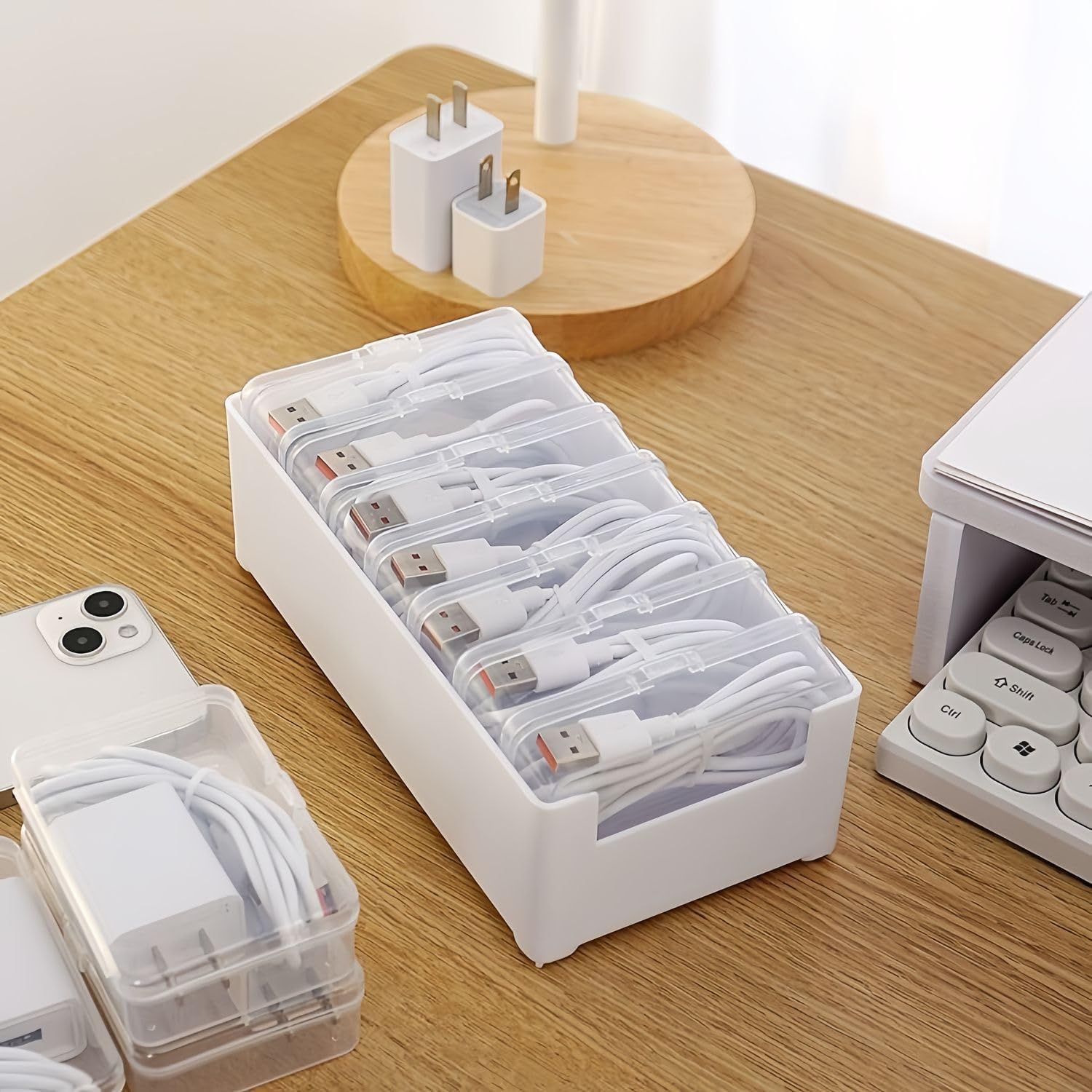 7-Case Cable Storage Box with  - Cable Organizer Travel incelemesi ve fiyatı