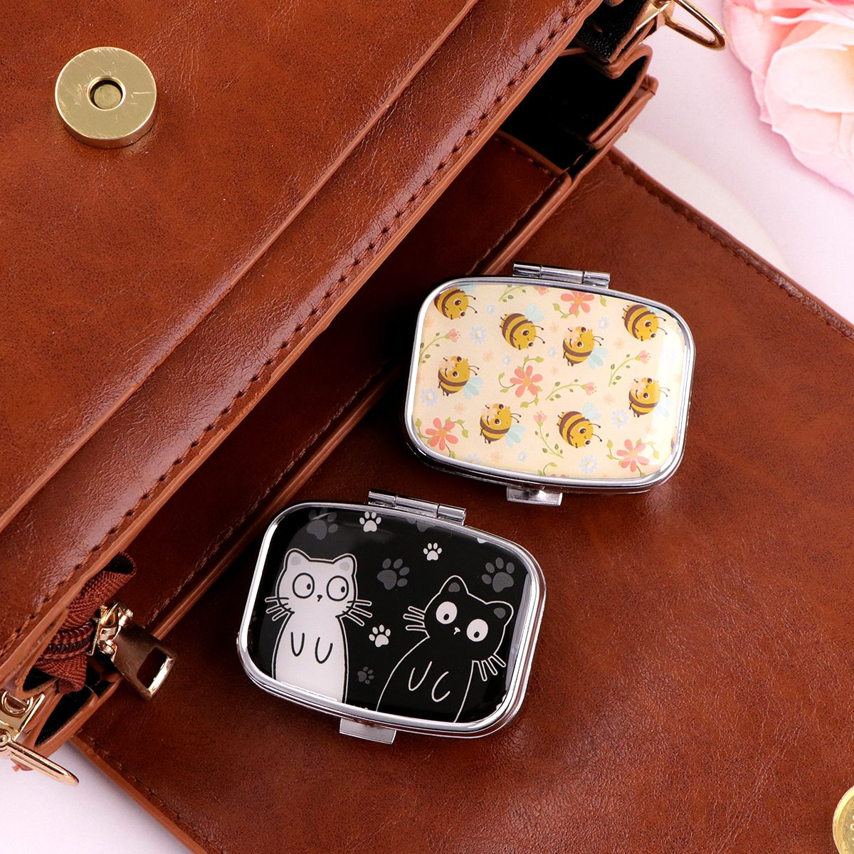 Cat Mini Pill Box 2-Compartmen - Travel Accessories Japan incelemesi ve fiyatı