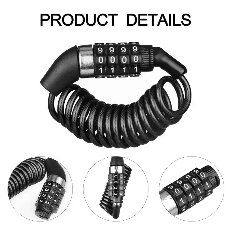 Motorcycle Bicycle Anti-Theft  - Cable Lock Combination incelemesi ve fiyatı