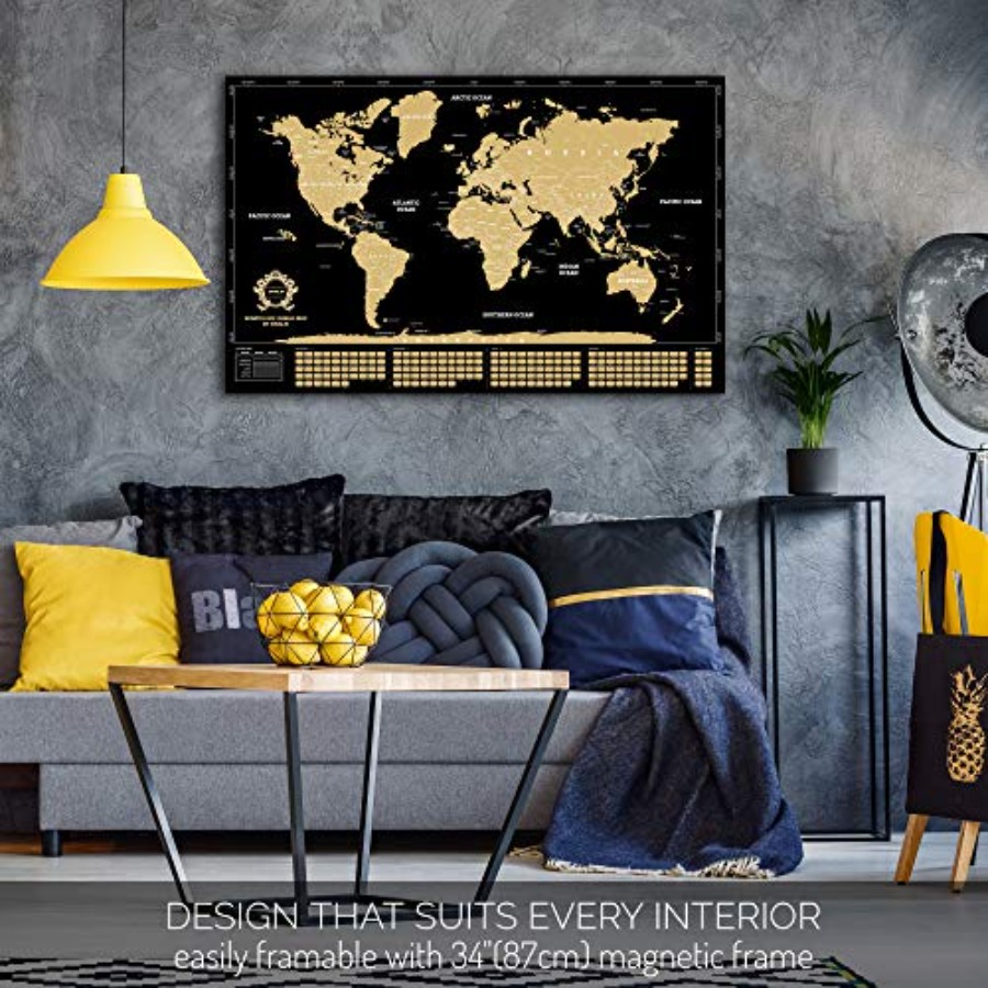 Scratch Off World Map - Extra  - Travel Accessories Best incelemesi ve fiyatı
