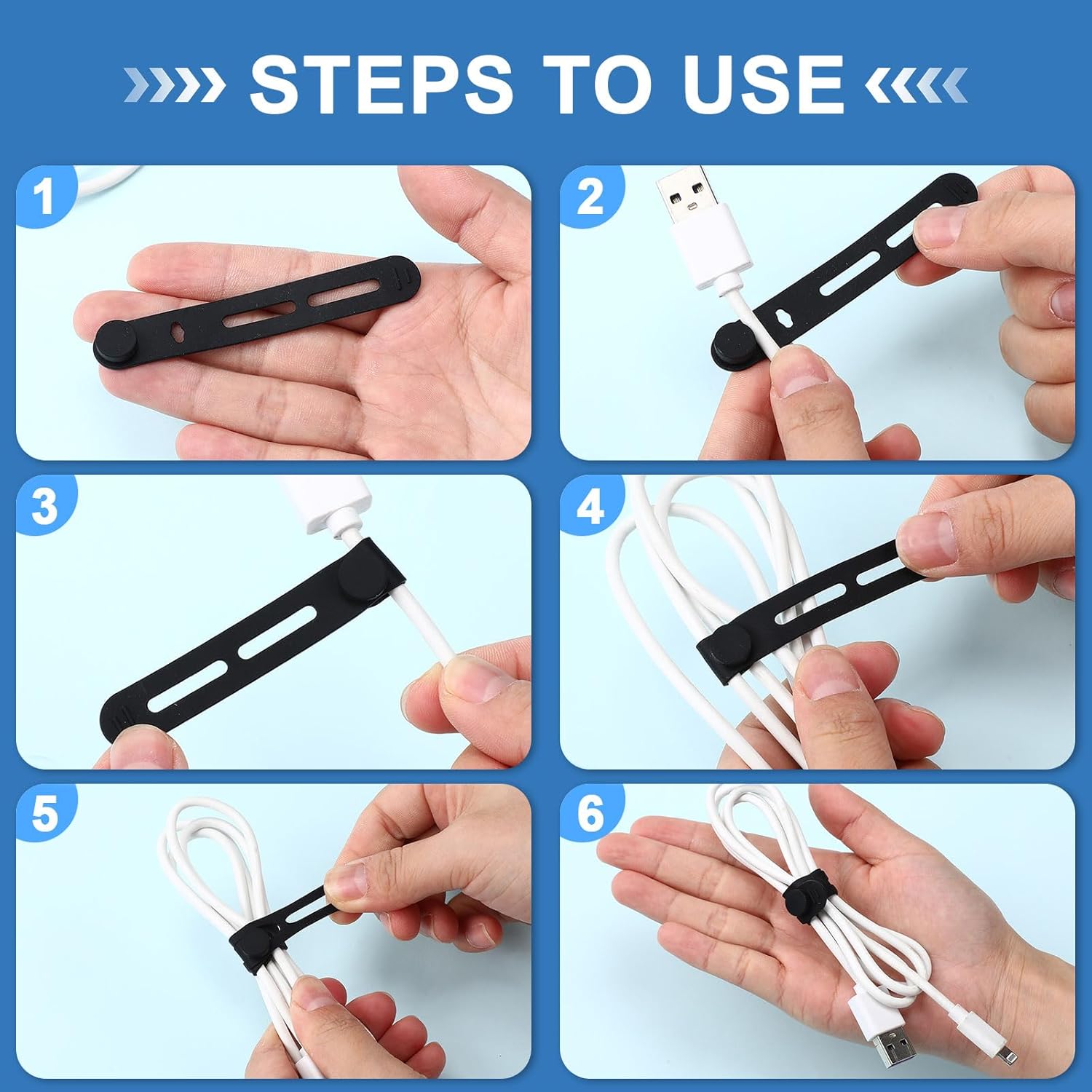 42 Pcs Silicone Cable Ties Reu - Cable Organizer Travel incelemesi ve fiyatı