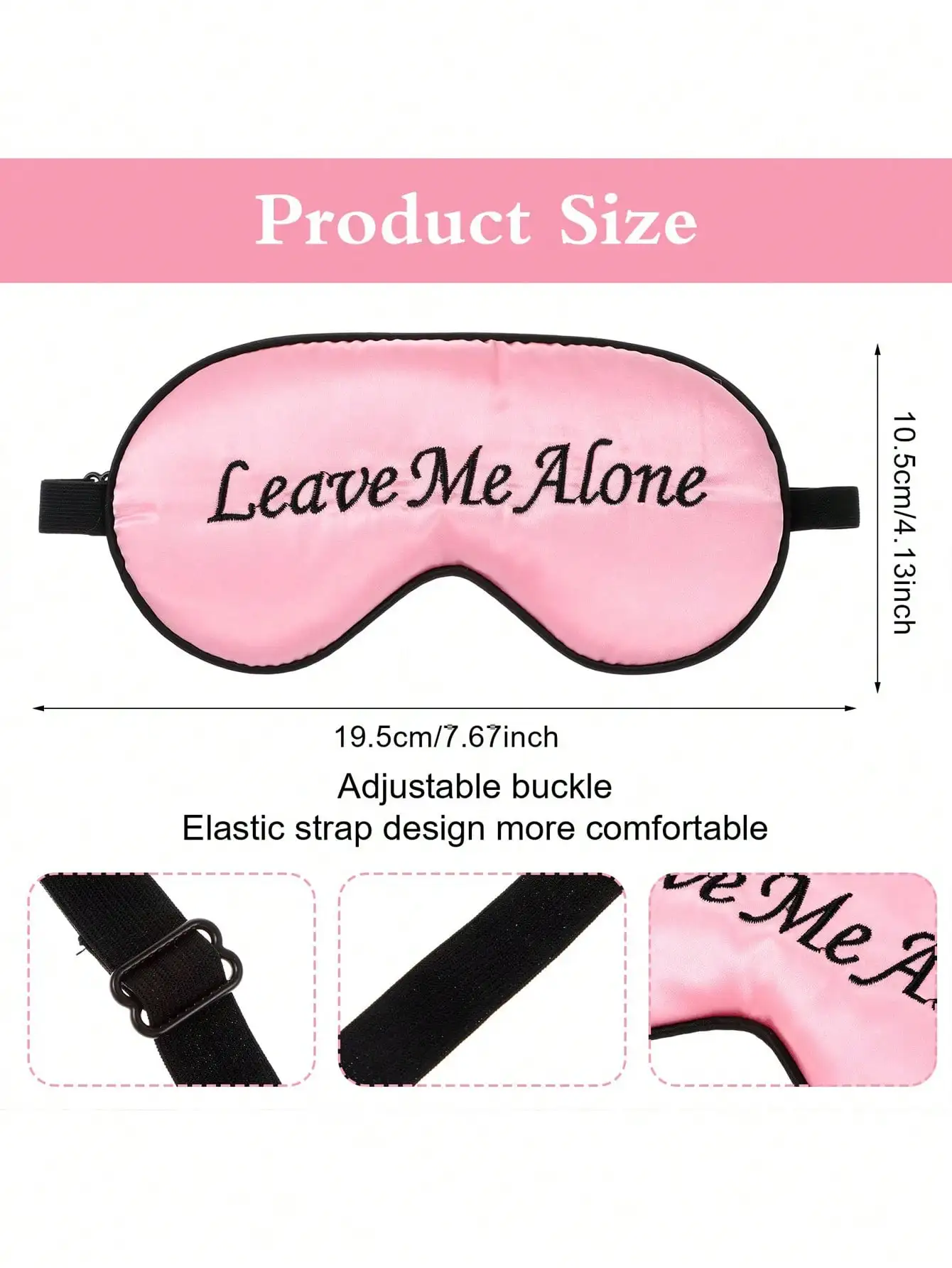 1pc/2pcs Funny Silk Sleeping E - Eye Mask Sleep Travel incelemesi ve fiyatı