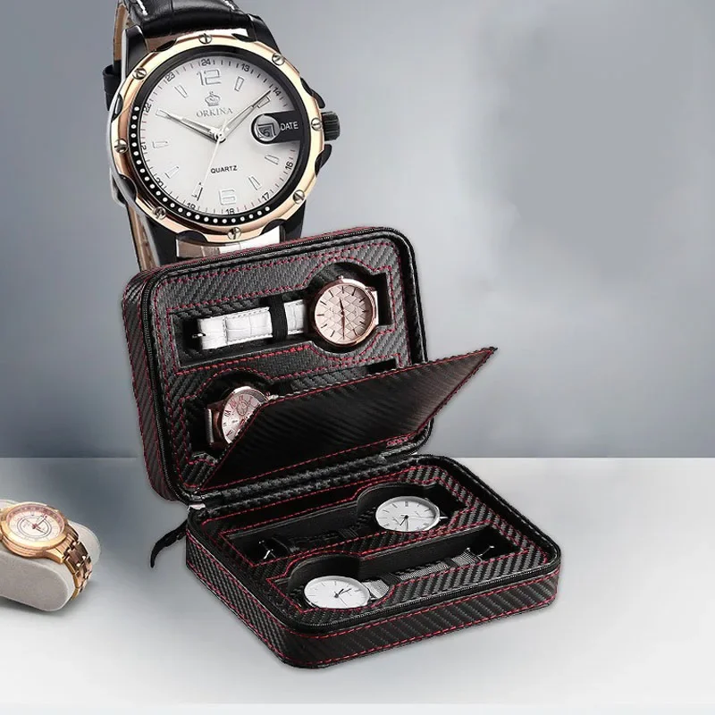 4-Slot Portable Watch Storage  - Accessories Travel Jewelry Box incelemesi ve fiyatı