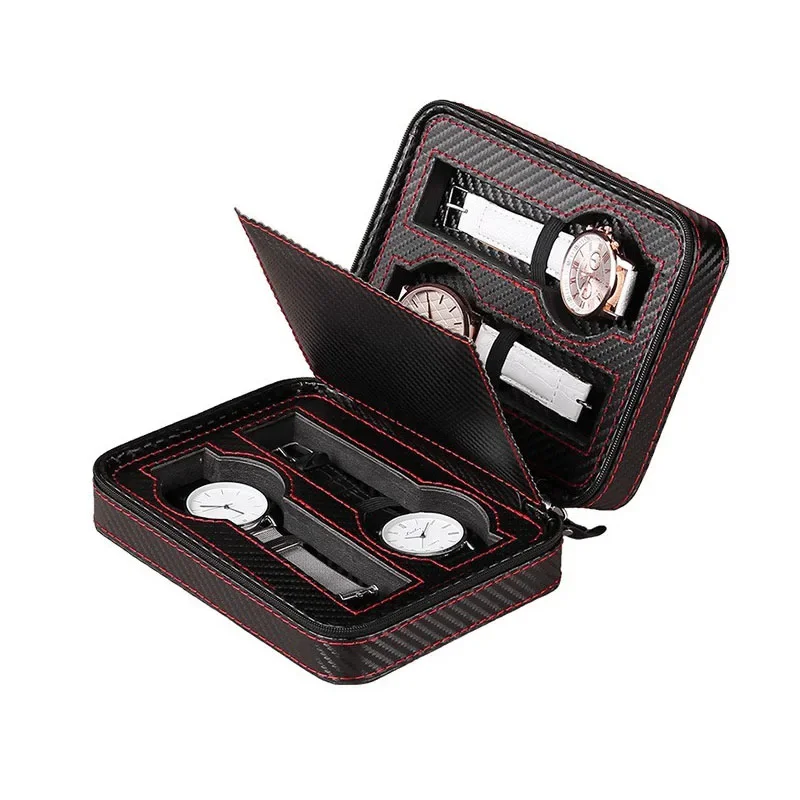 4-Slot Portable Watch Storage  - Accessories Travel Jewelry Box incelemesi ve fiyatı