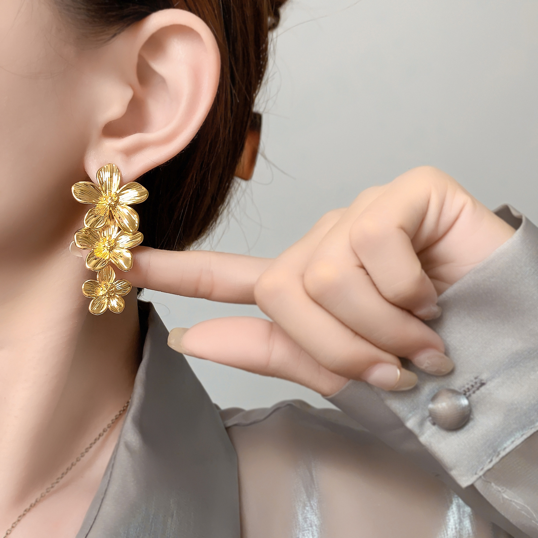 Kshmir Metal Flower Tassel Ear - Travel Accessories For Europe incelemesi ve fiyatı