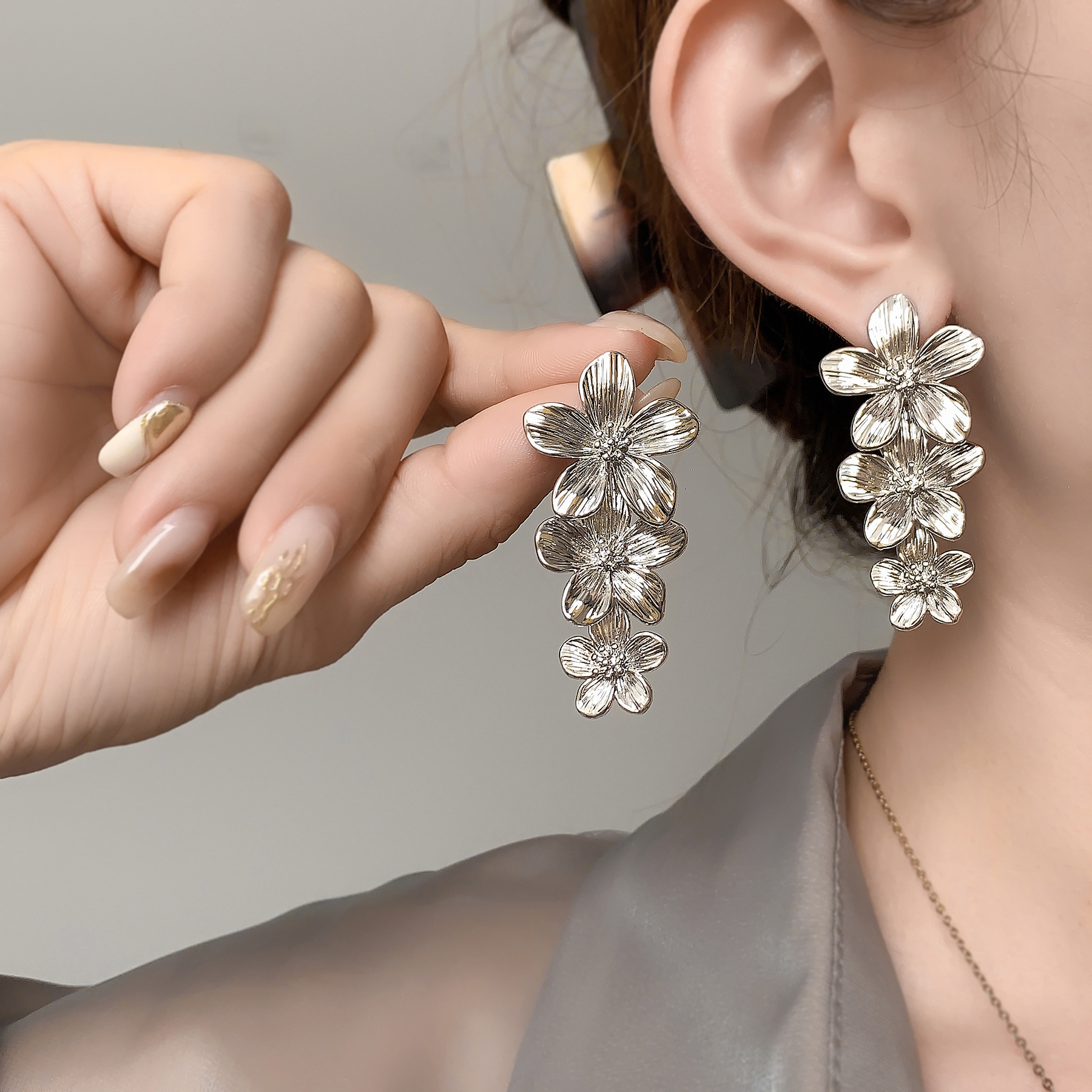 Kshmir Metal Flower Tassel Ear - Travel Accessories For Europe incelemesi ve fiyatı
