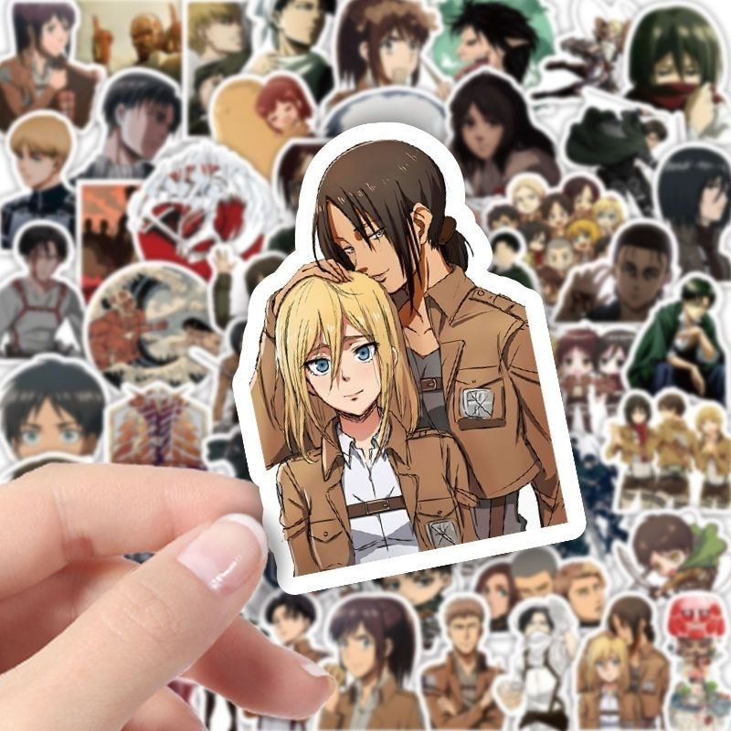 60Pcs Attack on Titan Anime St - Sticker Luggage Decorative incelemesi ve fiyatı