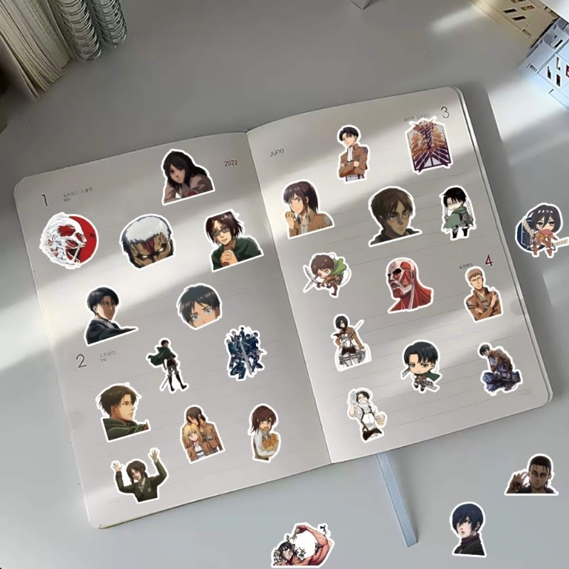 60Pcs Attack on Titan Anime St - Sticker Luggage Decorative incelemesi ve fiyatı