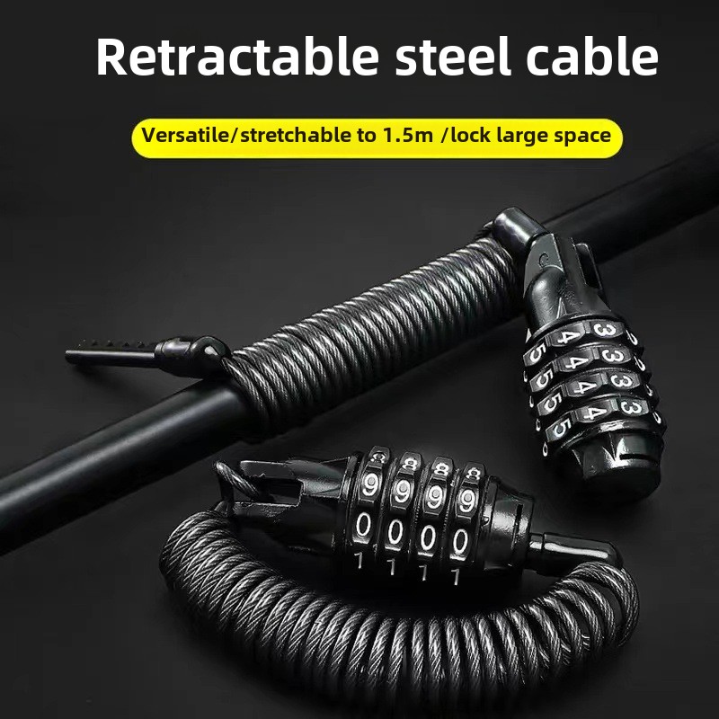 For Motorcycle Bicycle Anti-Th - Cable Lock Combination incelemesi ve fiyatı
