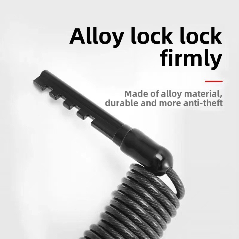 For Motorcycle Bicycle Anti-Th - Cable Lock Combination incelemesi ve fiyatı