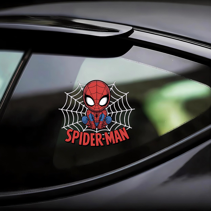 Superhero Spider Man Car Stick - Sticker Luggage Decorative incelemesi ve fiyatı