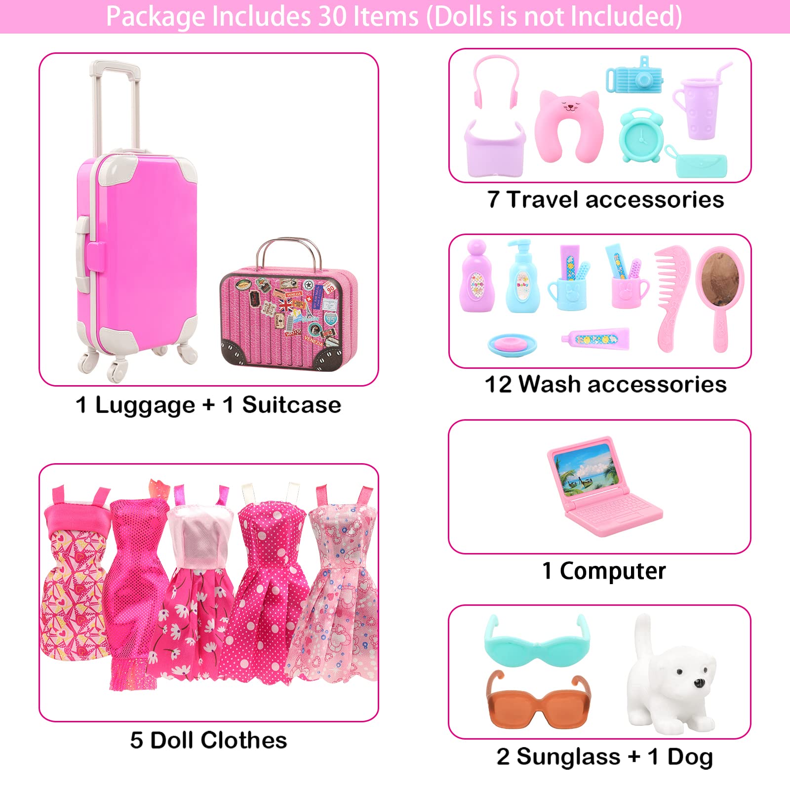 BARWA 30 Pcs 11.5 lnch Travel  - Travel Accessories For Europe incelemesi ve fiyatı