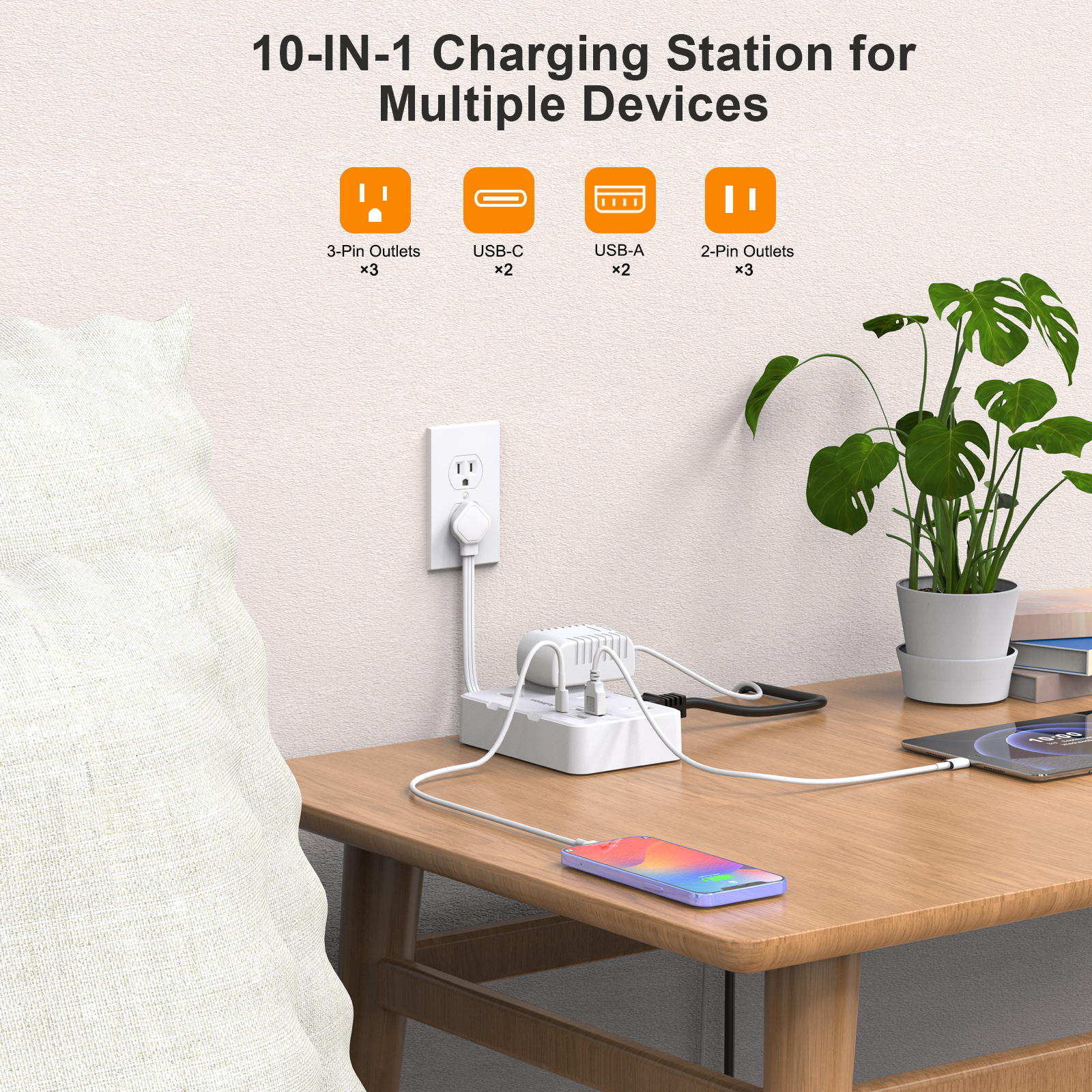 Power Strip AC Outlet USB Type - Cable Lock Combination incelemesi ve fiyatı