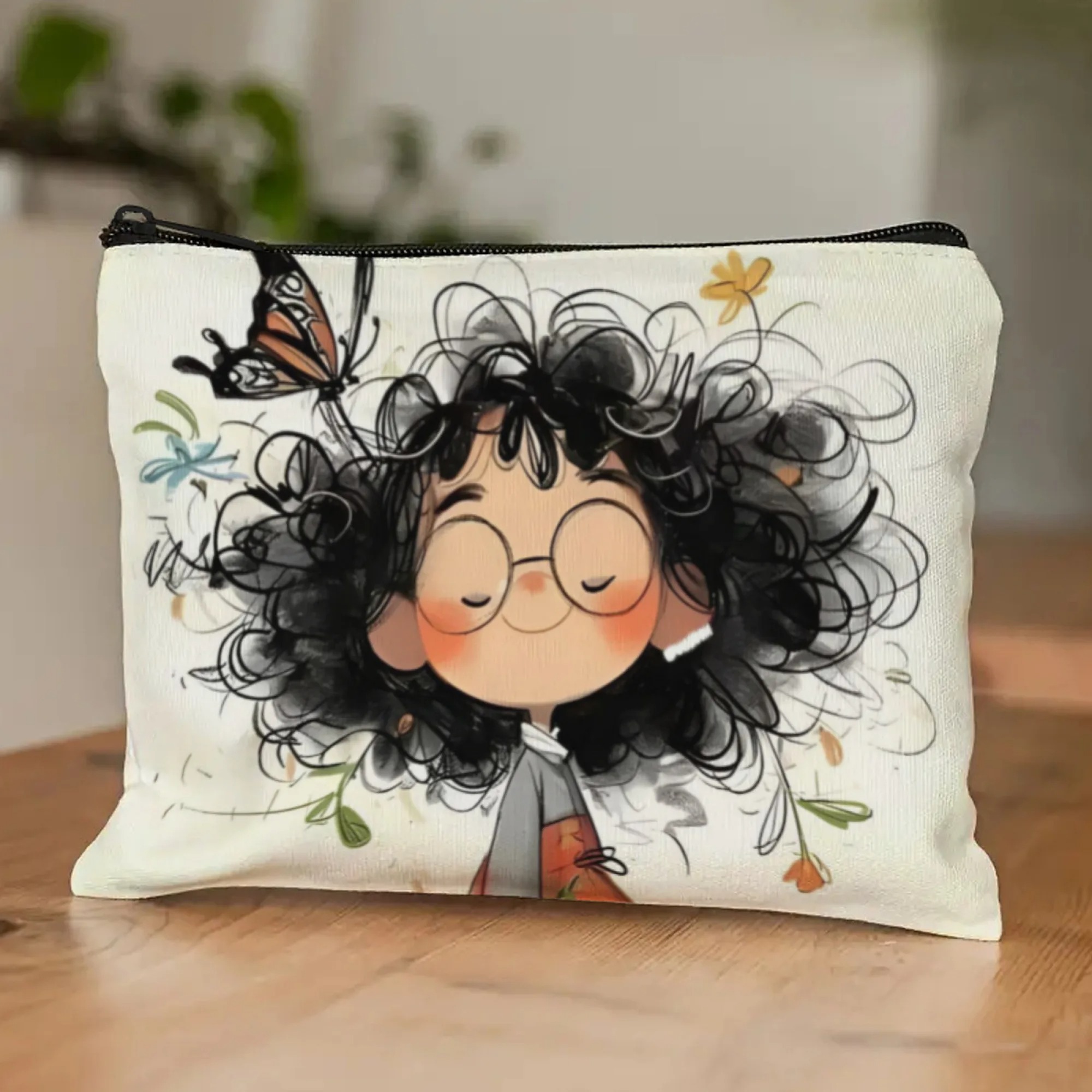 Cartoon Girl Makeup Bag Zipper - Travel Accessories Organizer incelemesi ve fiyatı