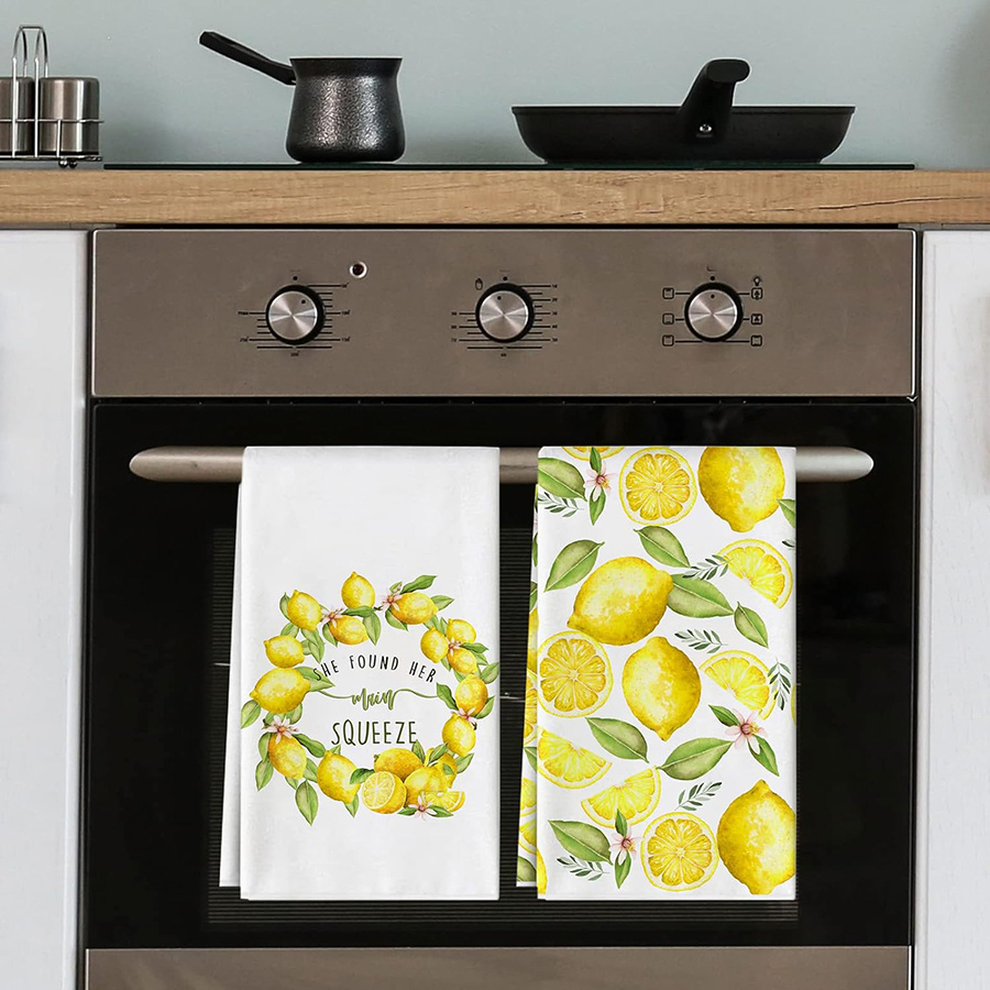 2Pcs, Lemon Wreath Kitchen Tow - Travel Accessories Best incelemesi ve fiyatı