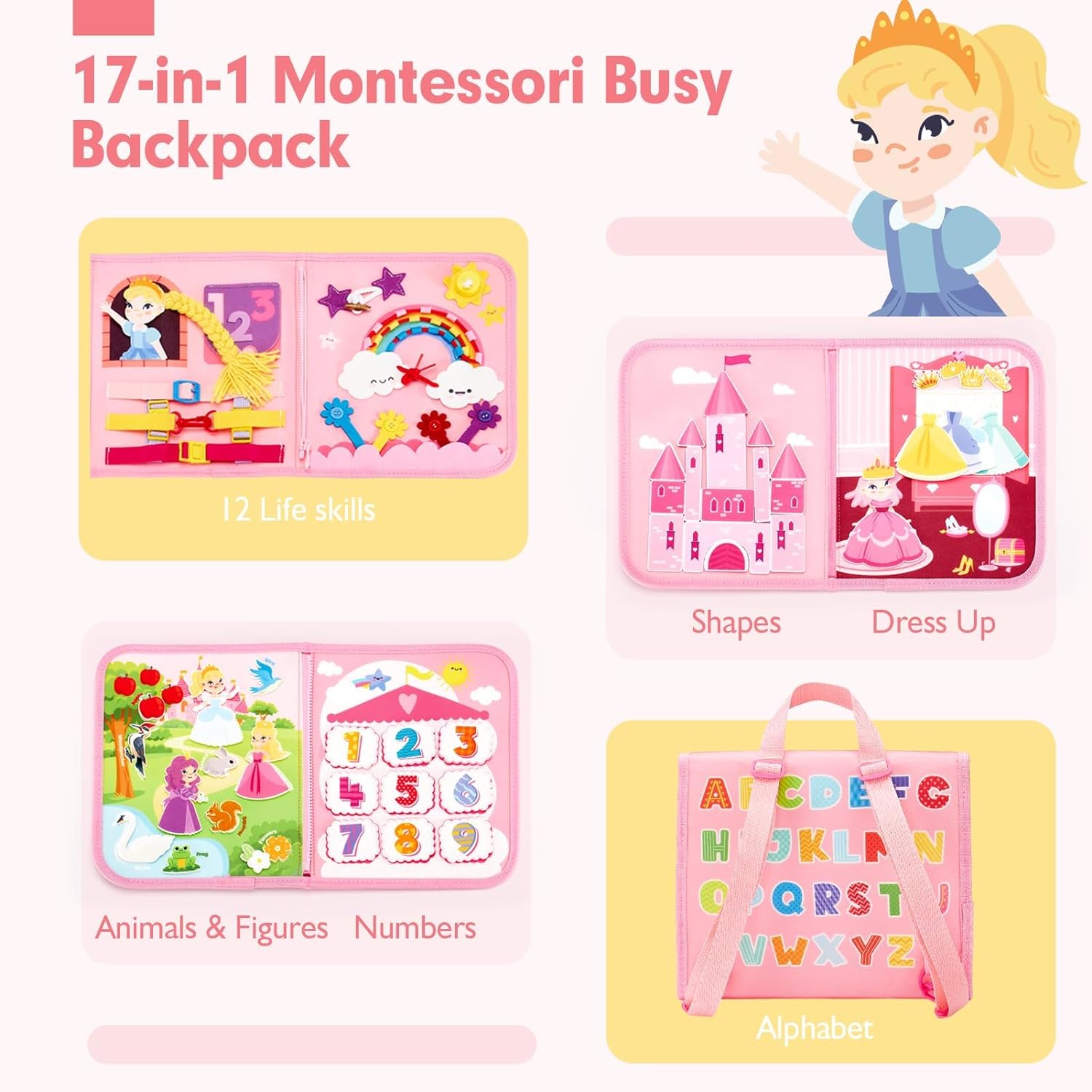 Toddler Busy Board Toys Montes - Travel Accessories For Baby incelemesi ve fiyatı