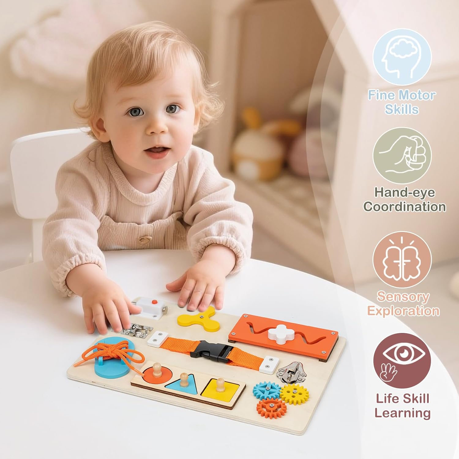 Montessori Busy Board for Todd - Travel Accessories Toddler incelemesi ve fiyatı