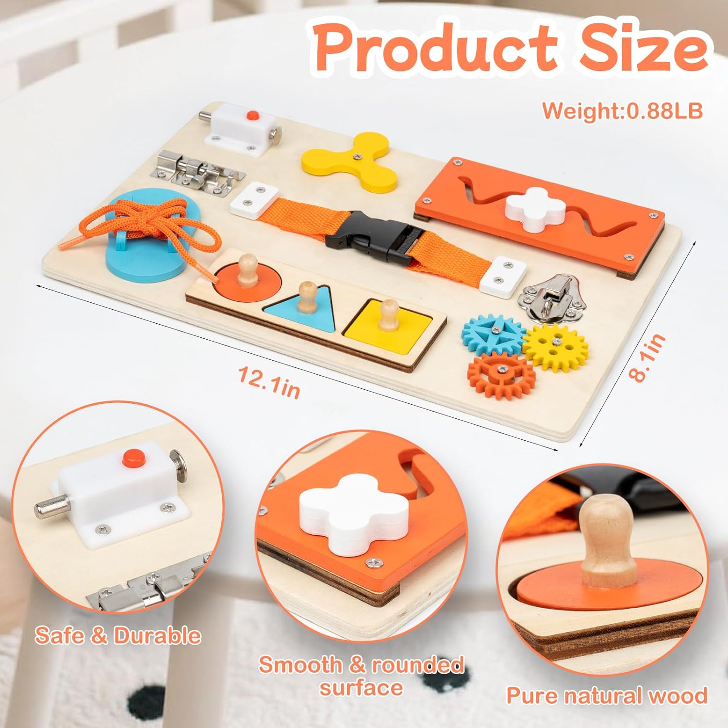 Montessori Busy Board for Todd - Travel Accessories Toddler incelemesi ve fiyatı