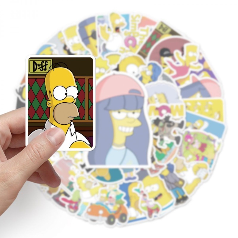 New Creative The Simpson Stick - Sticker Luggage Decorative incelemesi ve fiyatı