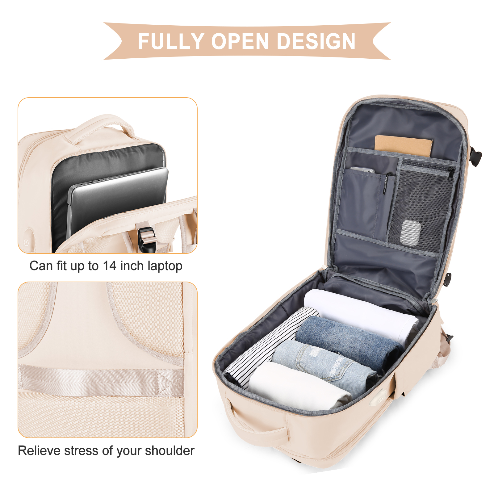 Large Travel Backpack for Men  - Shoe Bag Travel incelemesi ve fiyatı