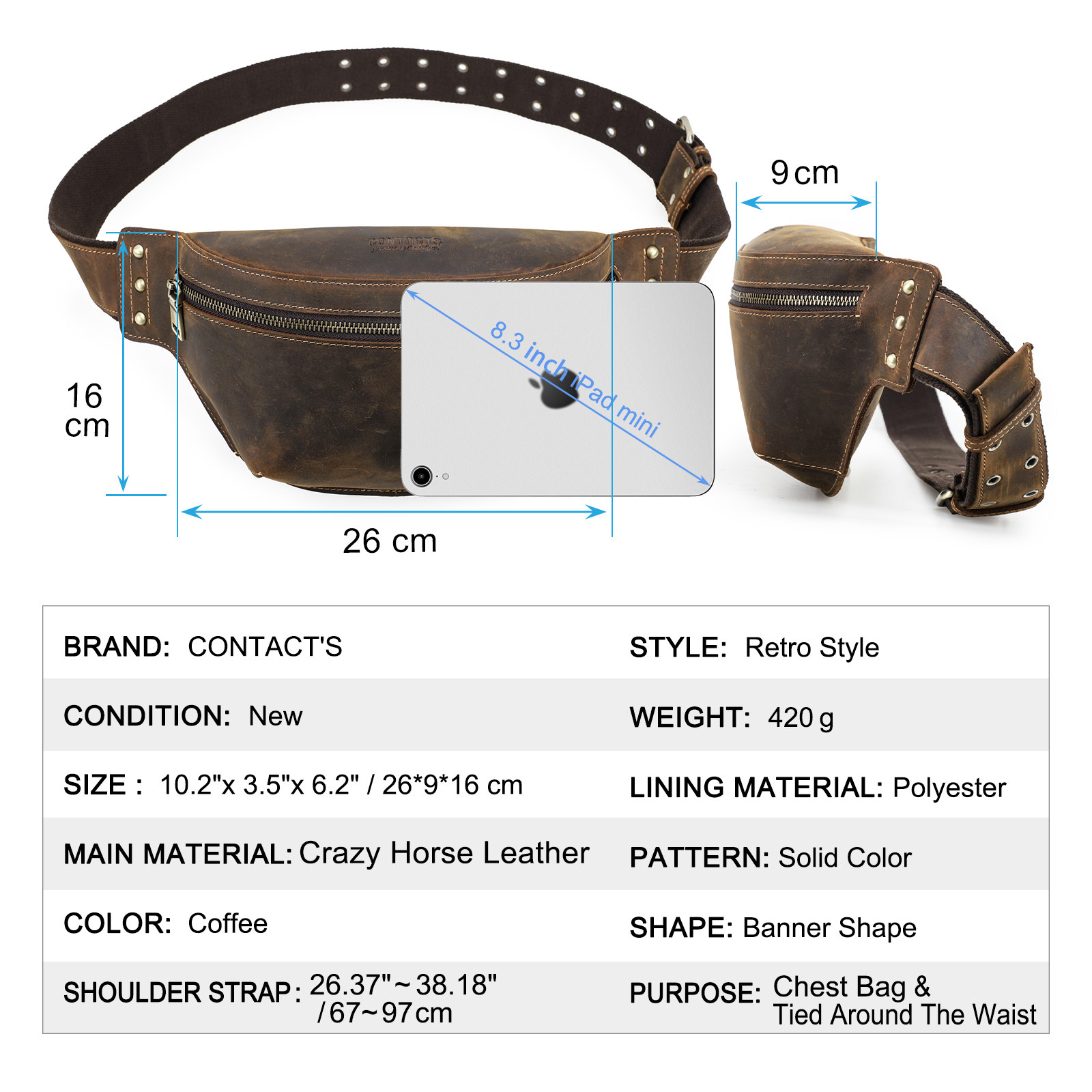 CONTACT'S Genuine Leather Wais - Travel Accessories Men incelemesi ve fiyatı