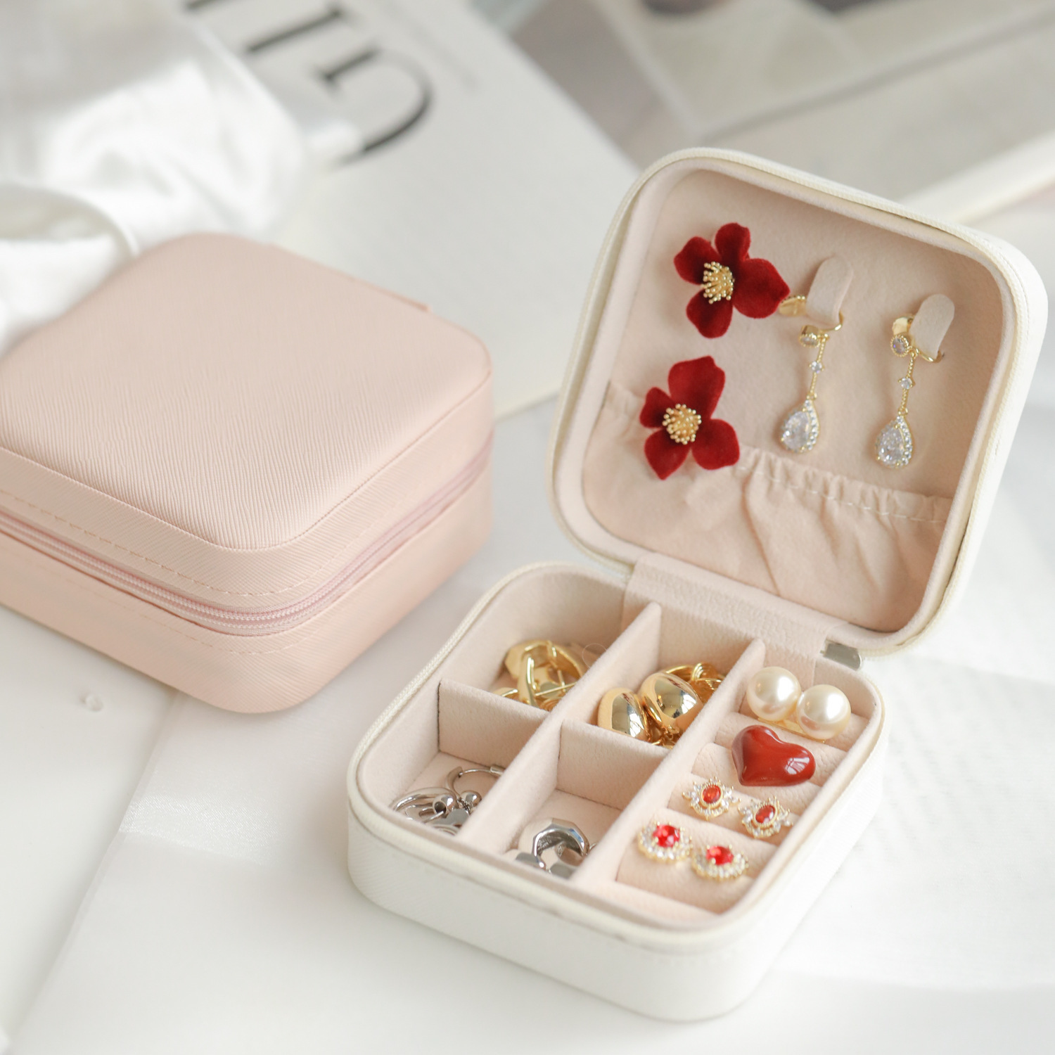 Simple And Portable Palm Jewel - Accessories Travel Jewelry Box incelemesi ve fiyatı