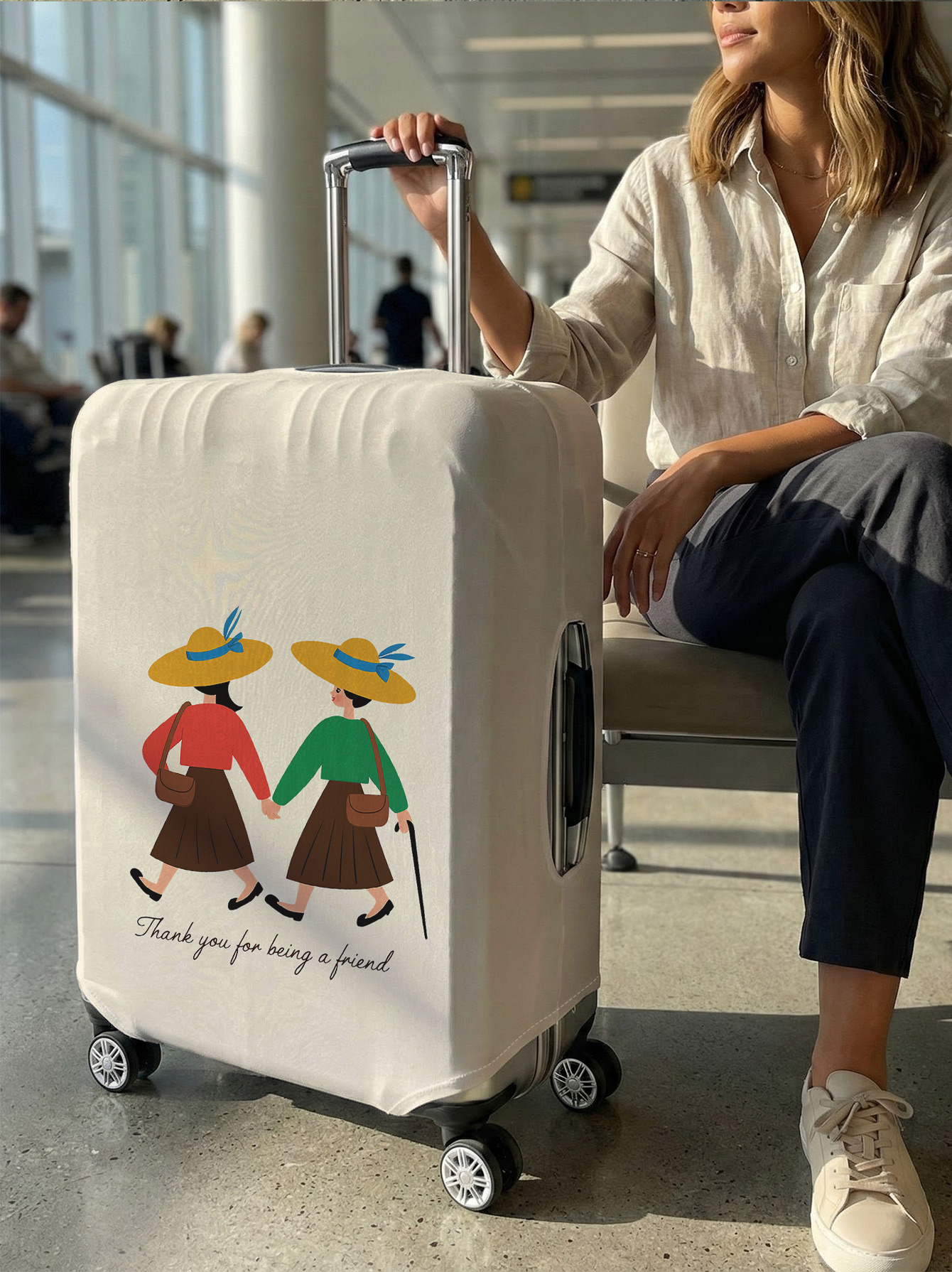 Best Friends Walking Illustrat - Travel Accessories Best incelemesi ve fiyatı