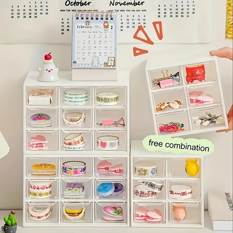 1pc Dustproof Multi-Grid Deskt - Accessories Travel Jewelry Box incelemesi ve fiyatı