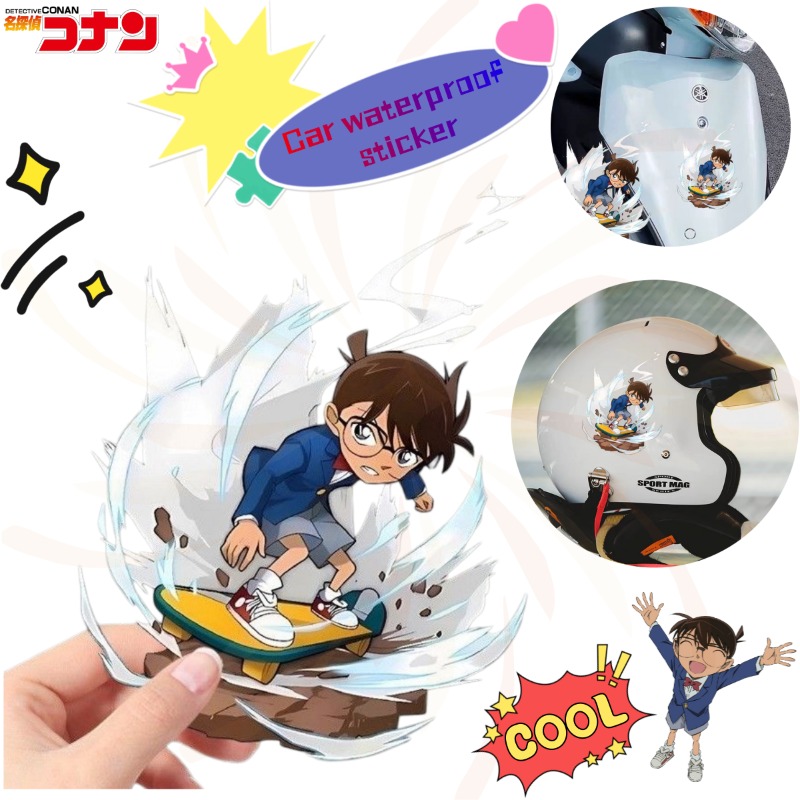 Detective Conan Cartoon Skateb - Sticker Luggage Decorative incelemesi ve fiyatı