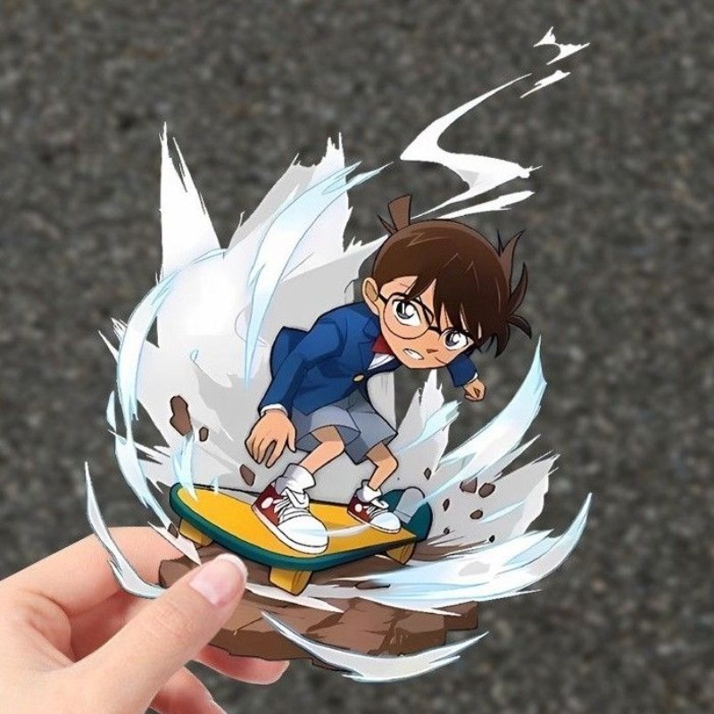 Detective Conan Cartoon Skateb - Sticker Luggage Decorative incelemesi ve fiyatı