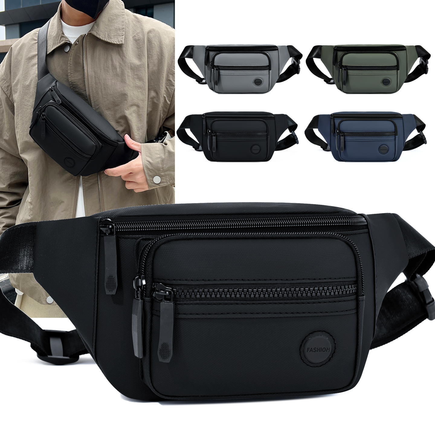 Unisex Waterproof Waist Bag Pa - Travel Accessories Men incelemesi ve fiyatı