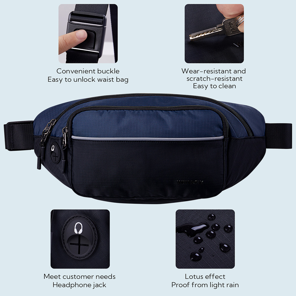 WATERFLY Fanny Pack Waist Bag  - Travel Accessories Men incelemesi ve fiyatı