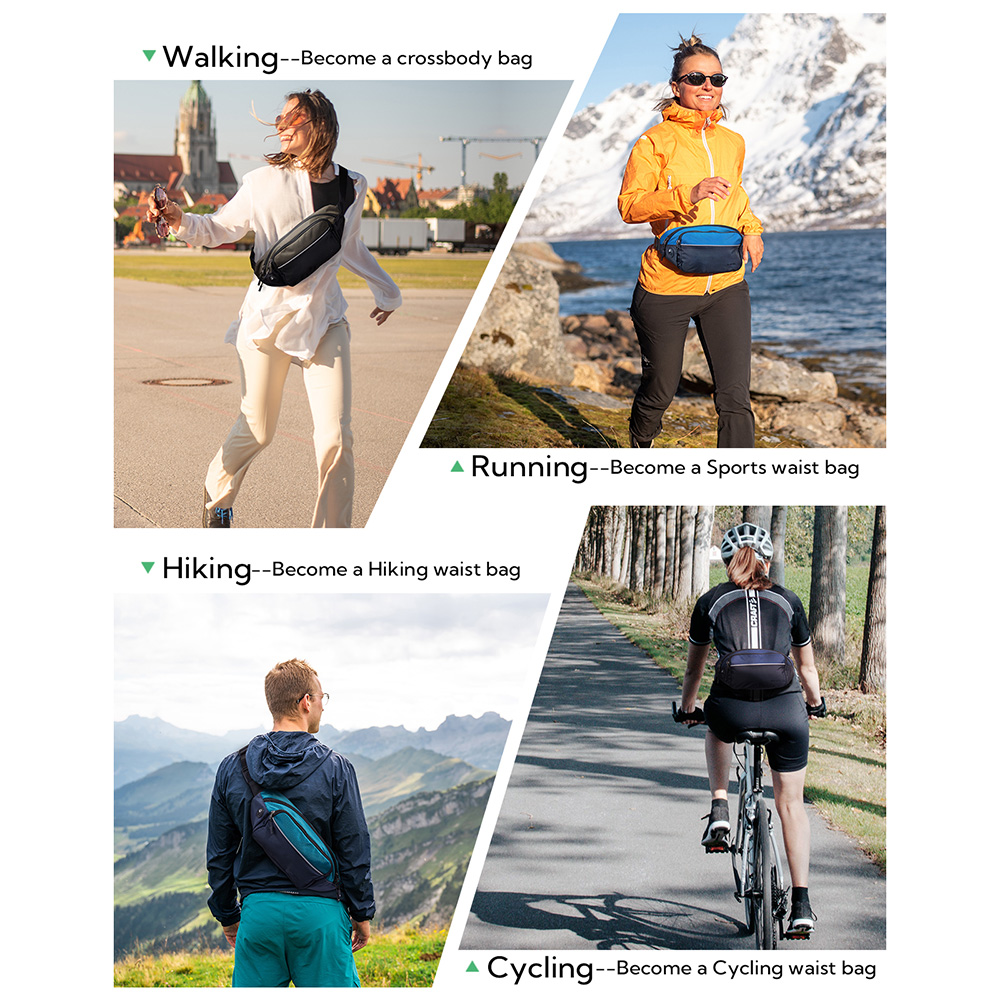WATERFLY Fanny Pack Waist Bag  - Travel Accessories Men incelemesi ve fiyatı
