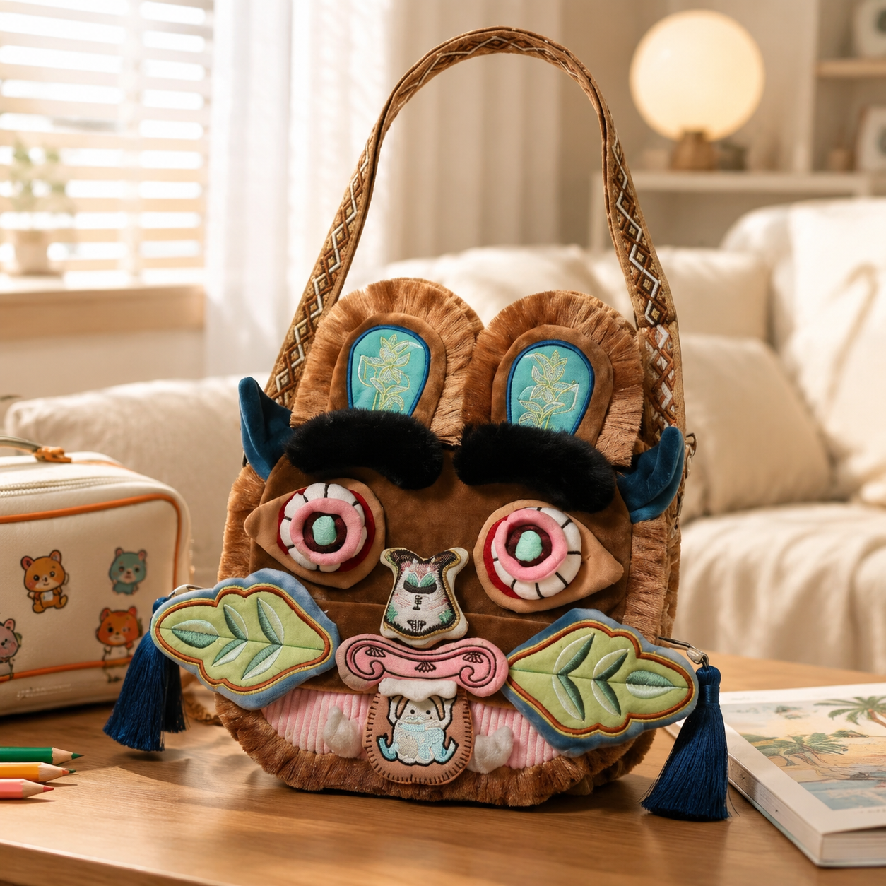 Chinese Style Faux Fur Plush B - Travel Accessories Toddler incelemesi ve fiyatı