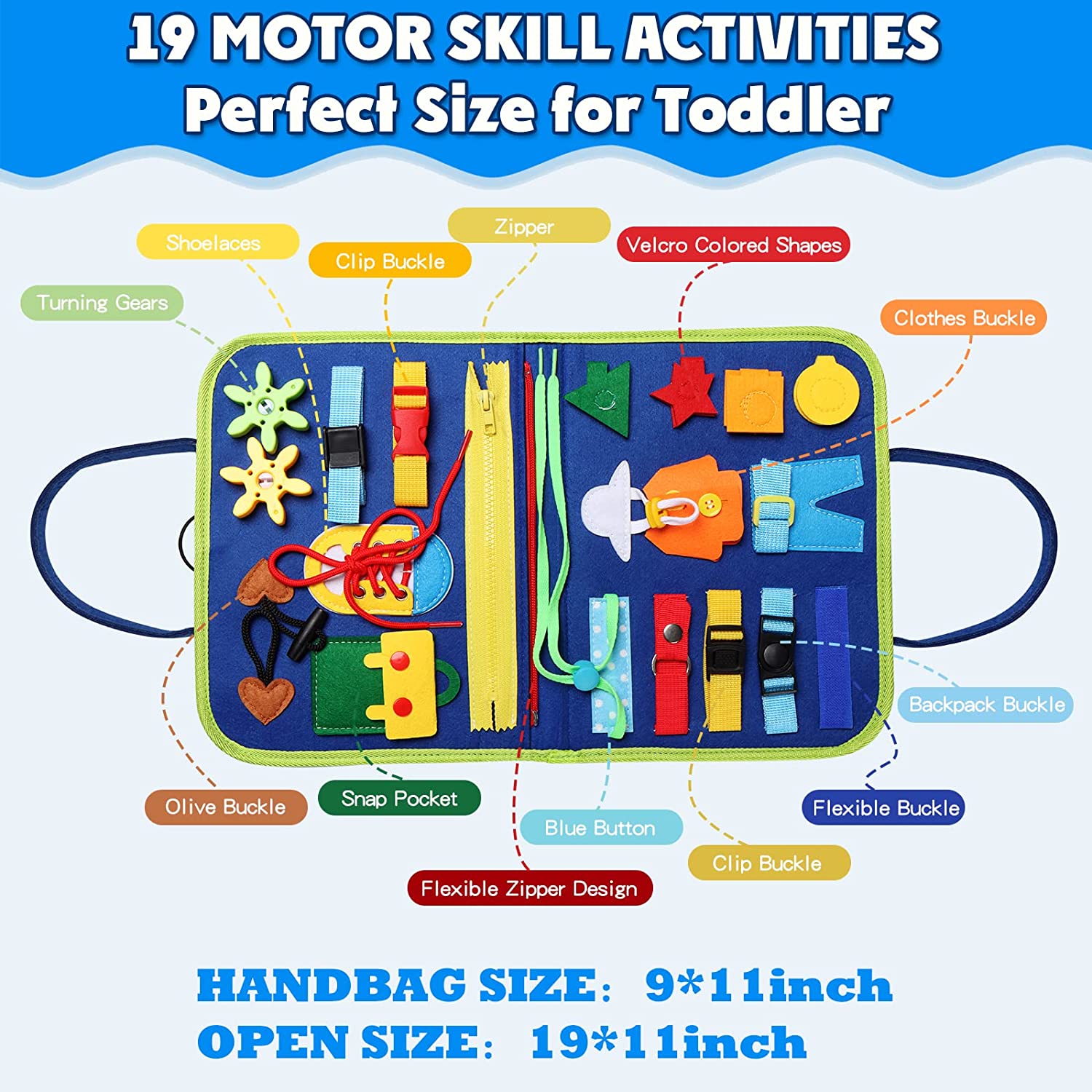 Montessori Busy Board for Todd - Travel Accessories Toddler incelemesi ve fiyatı