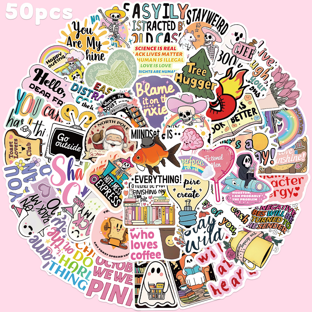 50pcs Funny Cartoon World Stic - Sticker Luggage Decorative incelemesi ve fiyatı