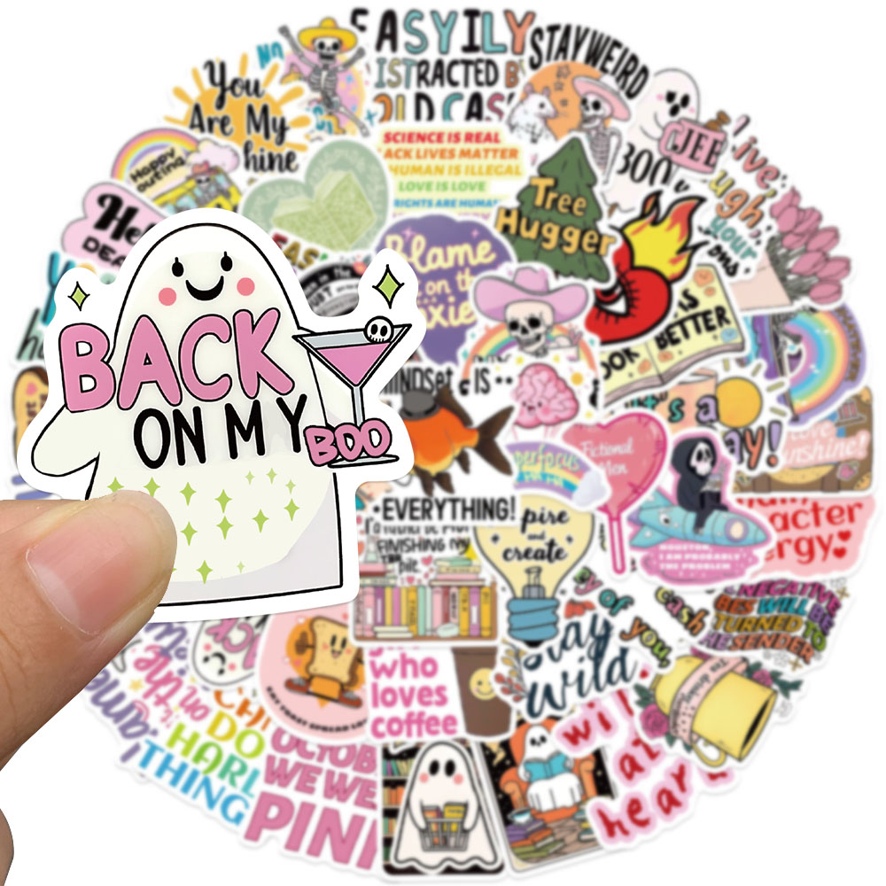 50pcs Funny Cartoon World Stic - Sticker Luggage Decorative incelemesi ve fiyatı