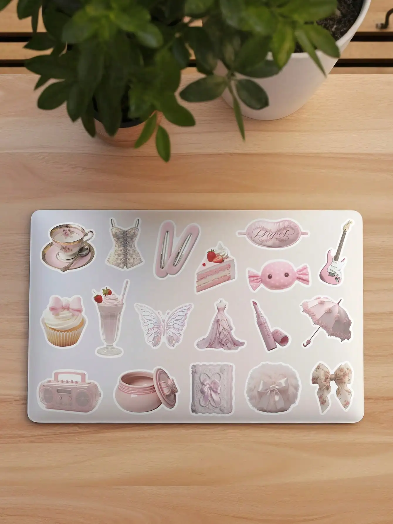 50pcs Pale Pink Color System B - Sticker Luggage Decorative incelemesi ve fiyatı