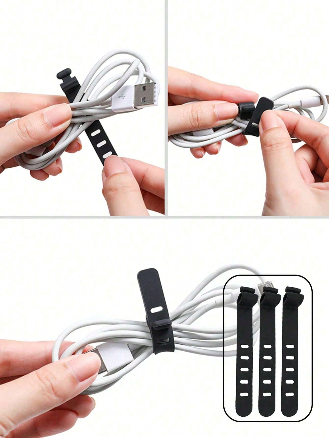 5/10 PCS Silicone Cable Straps - Cable Organizer Travel incelemesi ve fiyatı