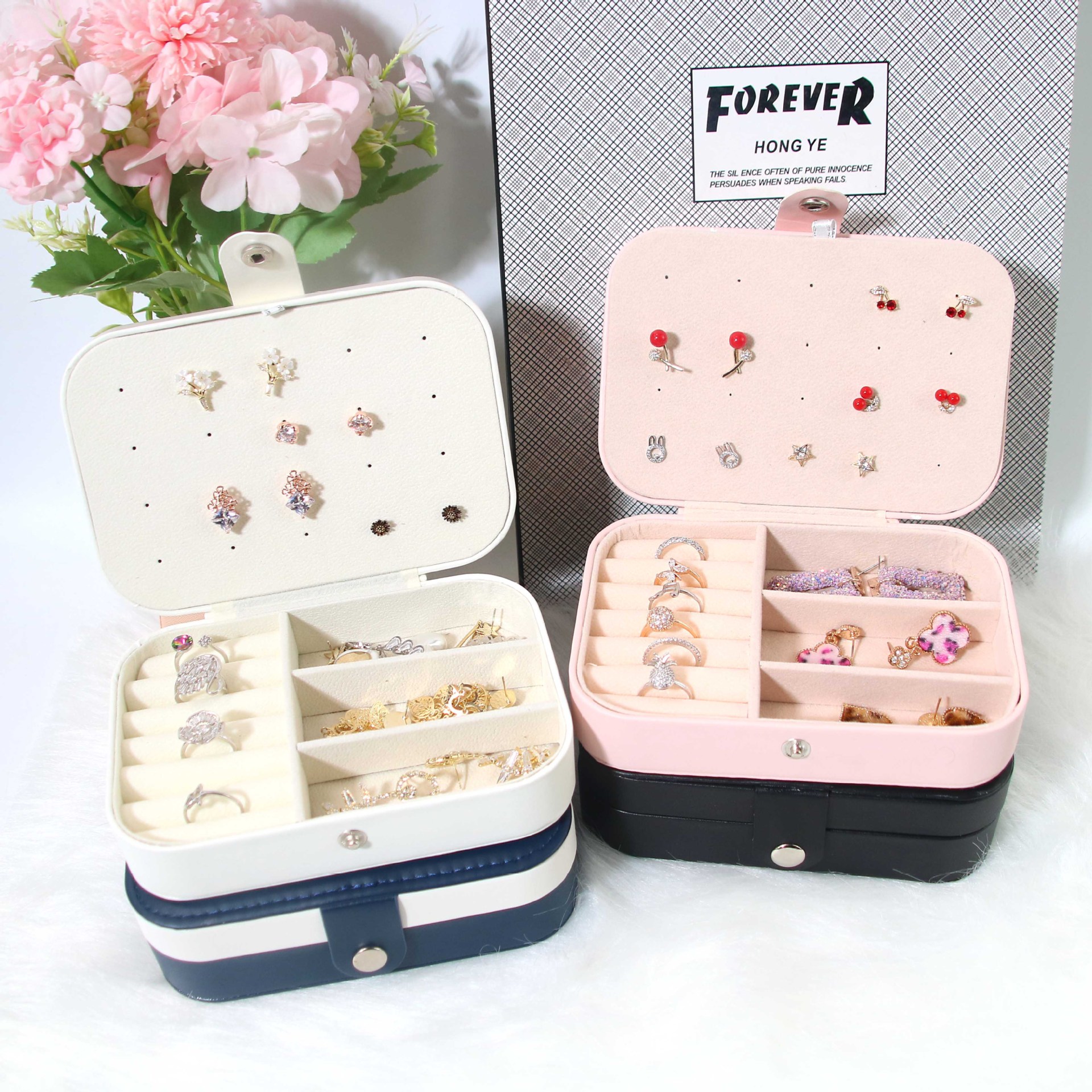 1 Pcs Portable Multi-Compartme - Accessories Travel Jewelry Box incelemesi ve fiyatı