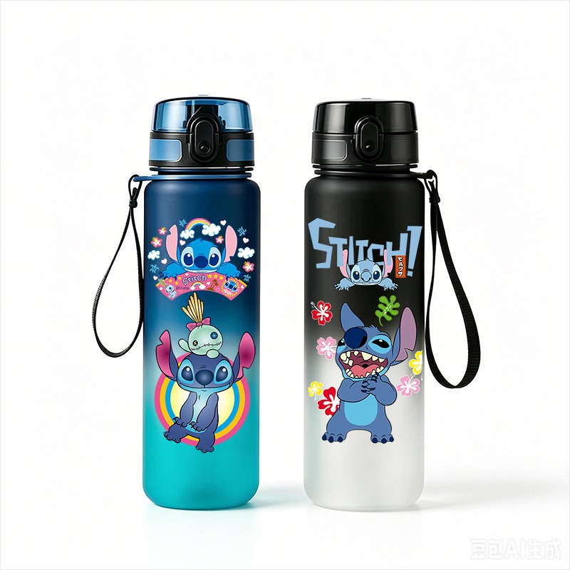 Stitch Anime Water Bottle 650m - Travel Accessories Bottles incelemesi ve fiyatı