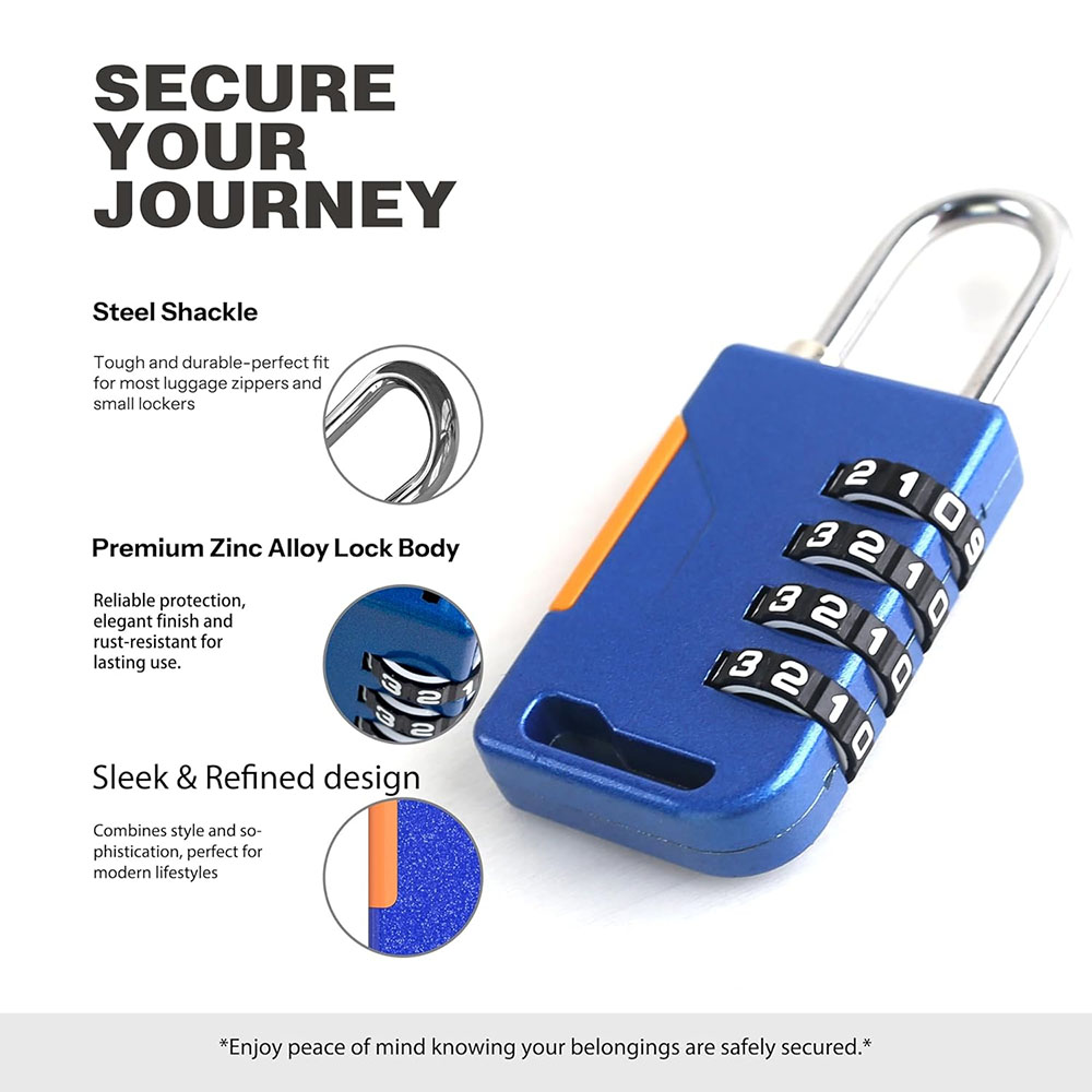 4 Digit Combination Padlock wi - Cable Lock Combination incelemesi ve fiyatı