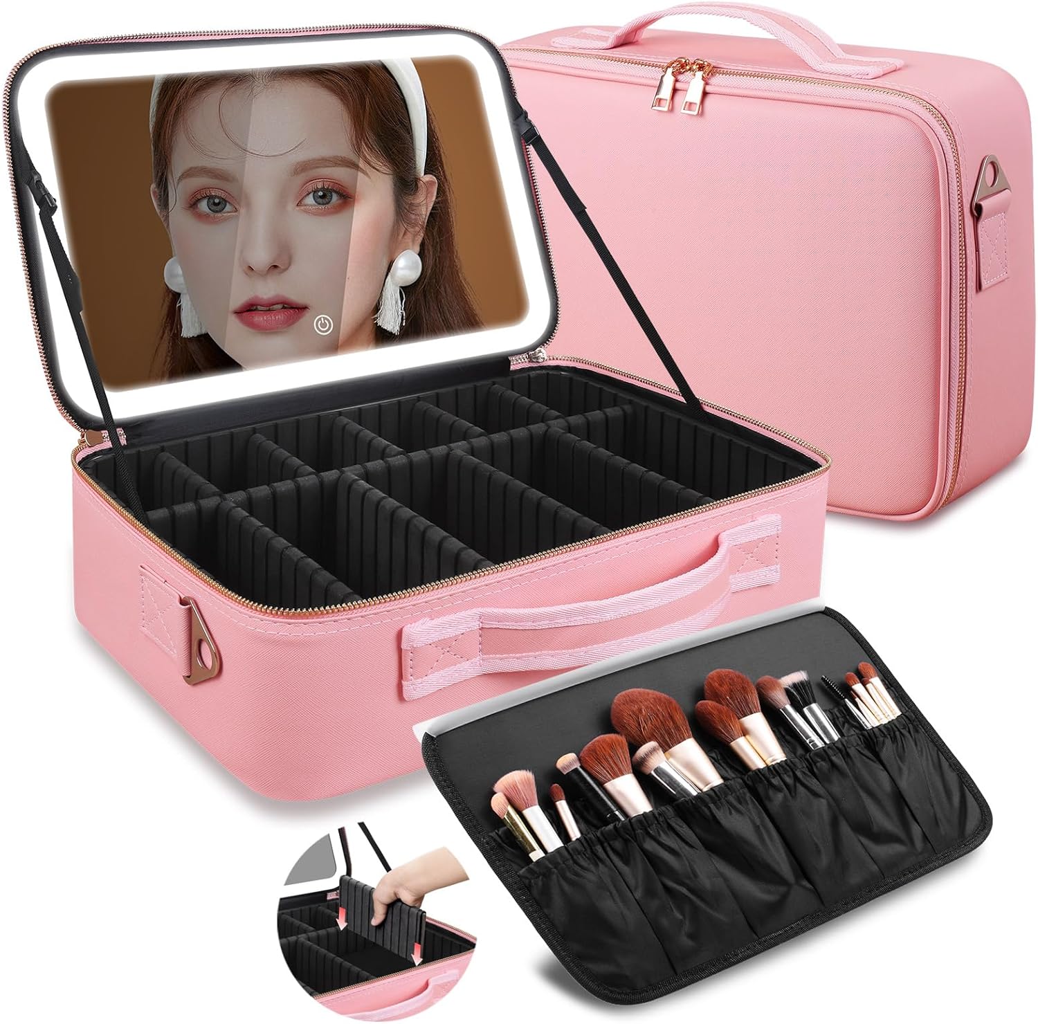 Large Capacity Makeup Bag 15'' - Travel Accessories Organizer incelemesi ve fiyatı