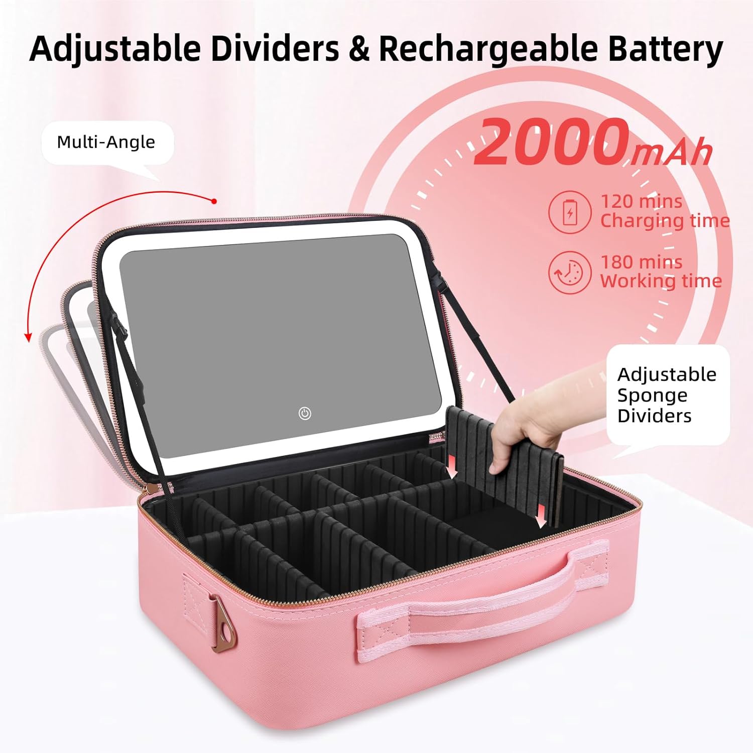 Large Capacity Makeup Bag 15'' - Travel Accessories Organizer incelemesi ve fiyatı