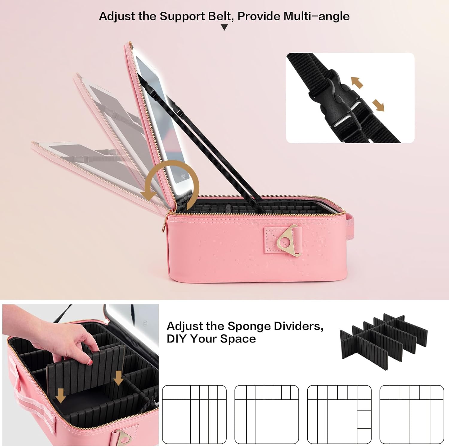 Large Capacity Makeup Bag 15'' - Travel Accessories Organizer incelemesi ve fiyatı
