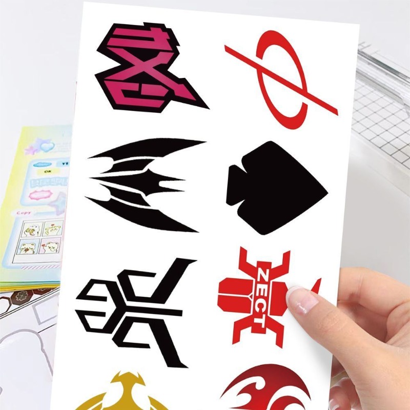 60 Sheets Kamen Rider Logo Sti - Sticker Luggage Decorative incelemesi ve fiyatı