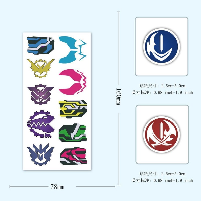 60 Sheets Kamen Rider Logo Sti - Sticker Luggage Decorative incelemesi ve fiyatı